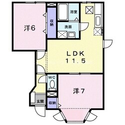 ム－ントピア　Ｂの物件間取画像